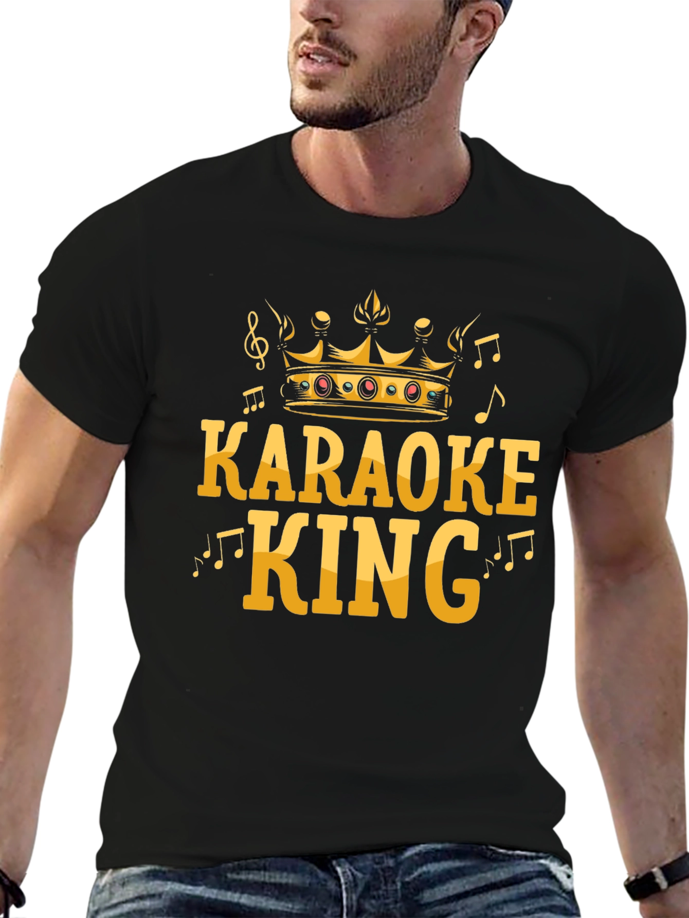 Karaoke King Black T-Shirt