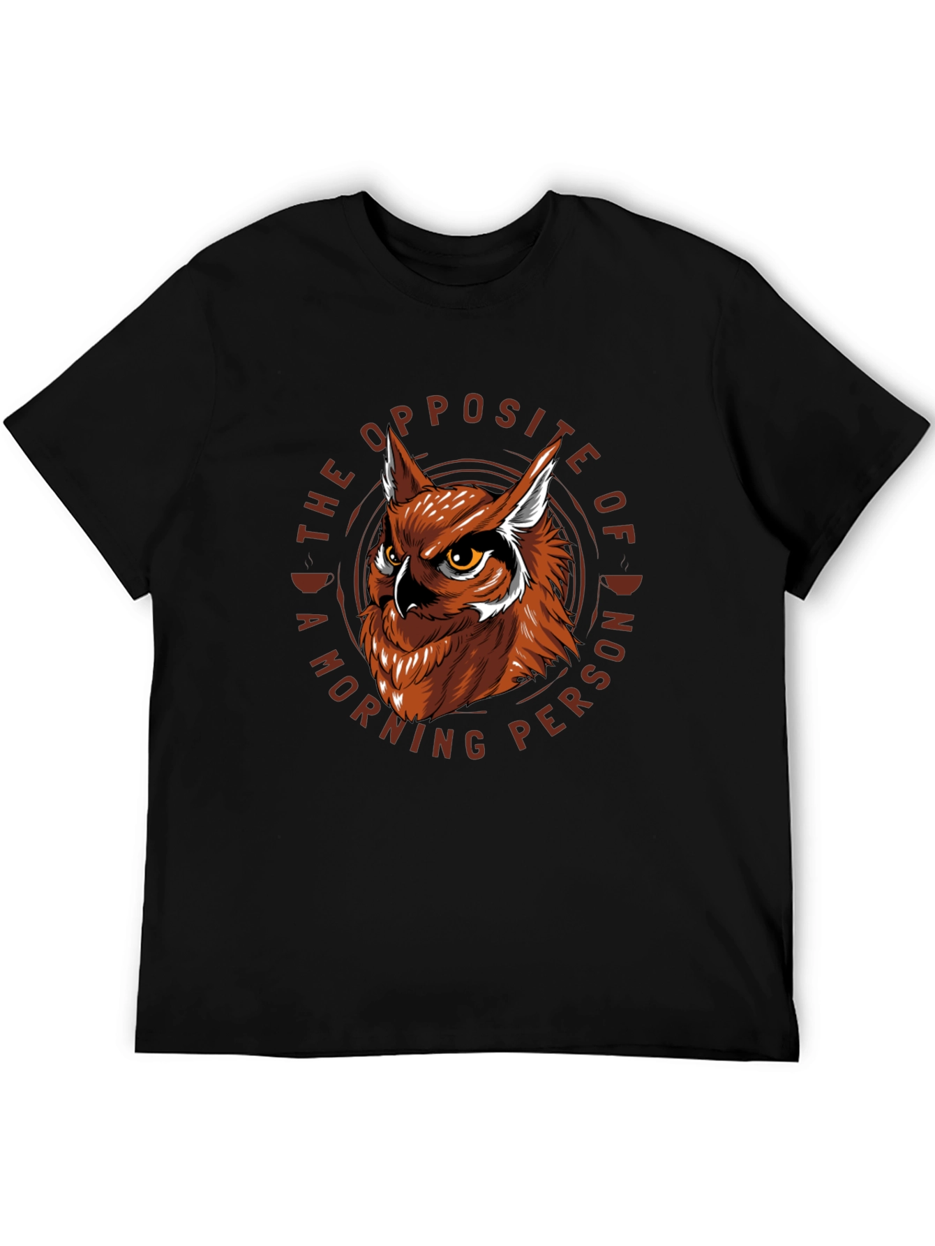 Owl Not a Morning Person Graphic T-Shirt