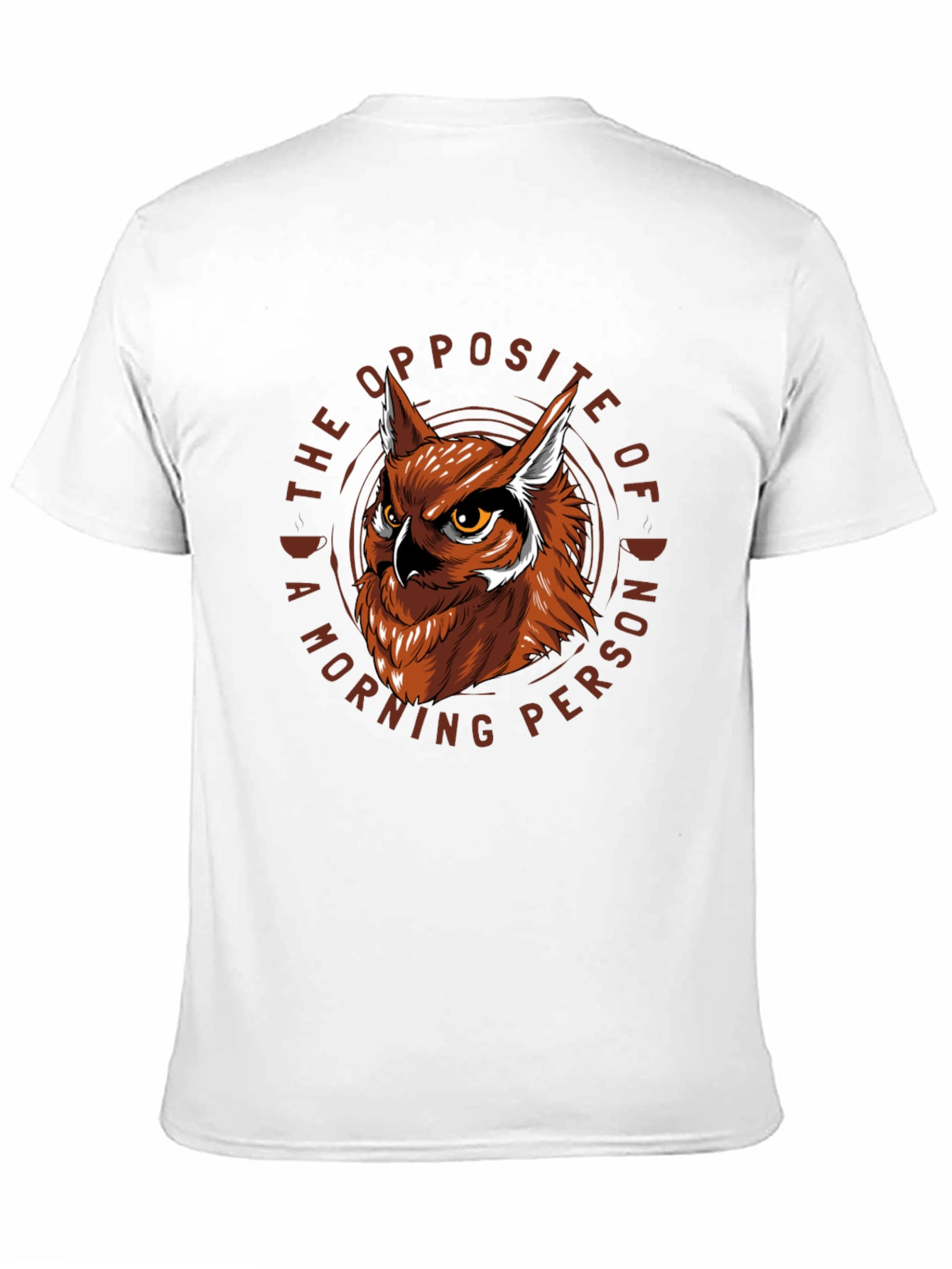 Owl Not a Morning Person Graphic T-Shirt