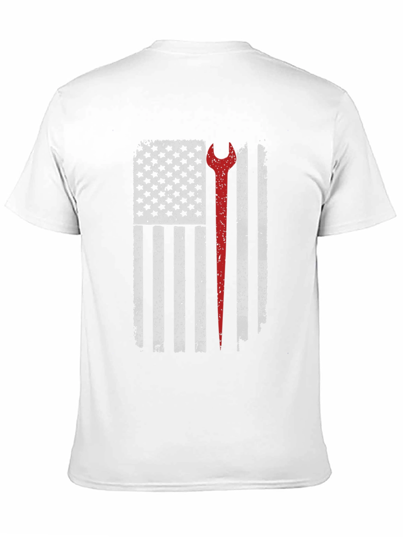 Mechanic American Flag Graphic T-Shirt