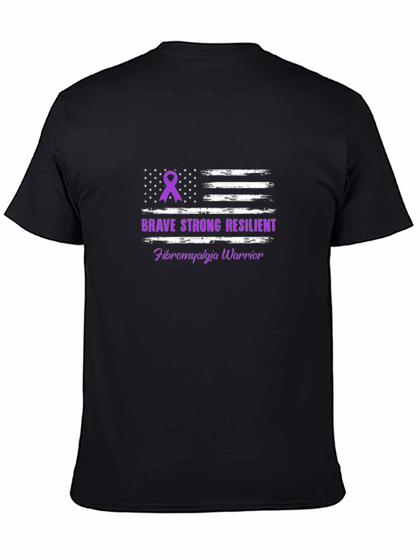 Brave Strong Resilient Fibromyalgia Awareness Warrior T-Shirt
