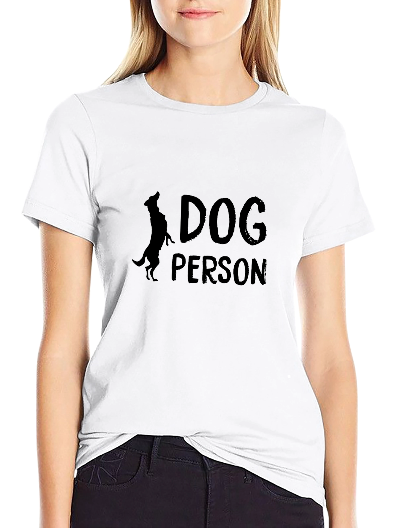 Dog Person Black Graphic Tee