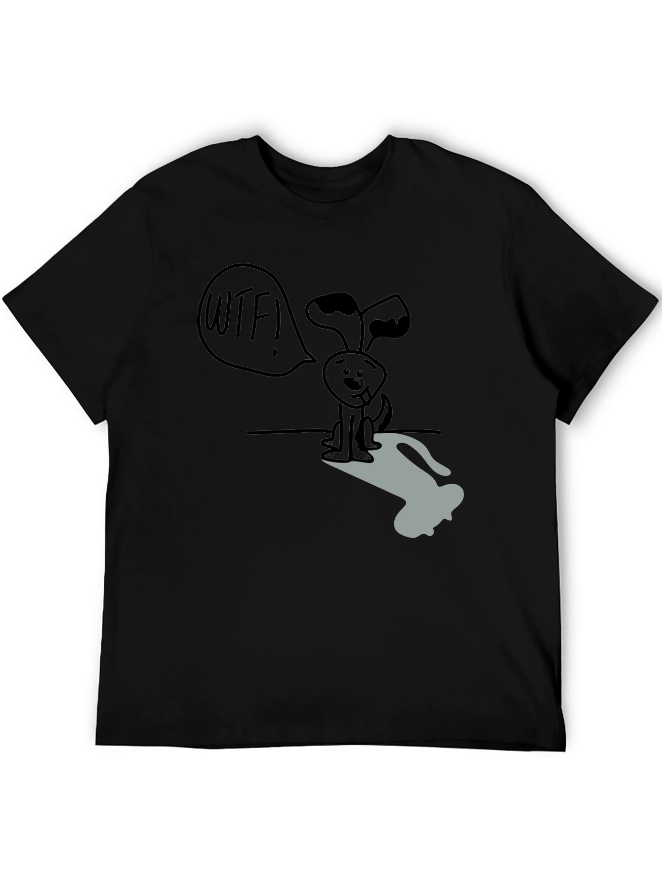 WTF Dog Graphic T-Shirt - Humor Tee