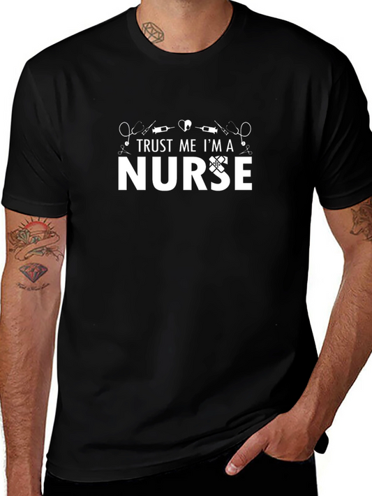 Trust Me Im A Nurse Graphic Tee - Black