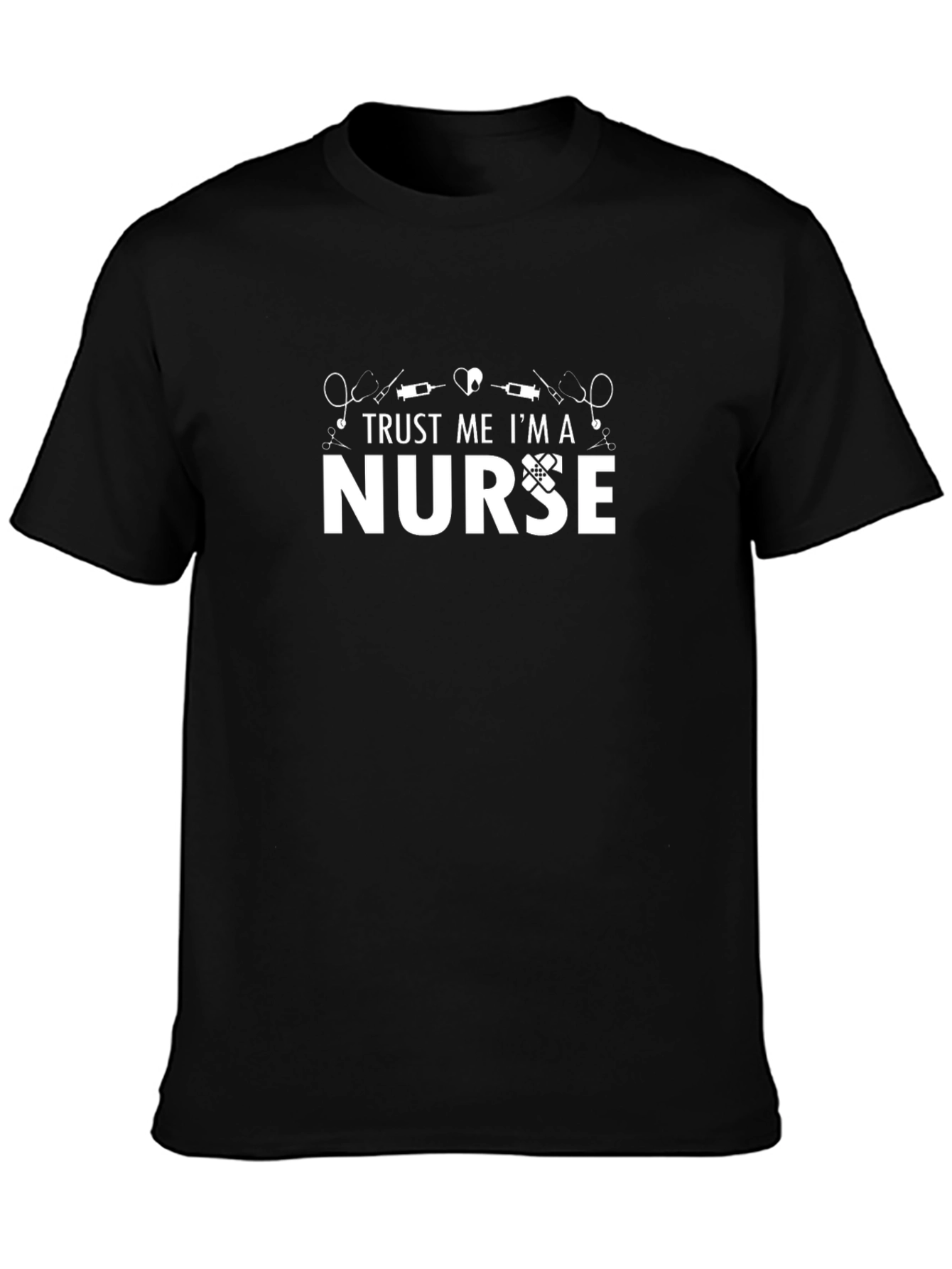 Trust Me Im A Nurse Graphic Tee - Black