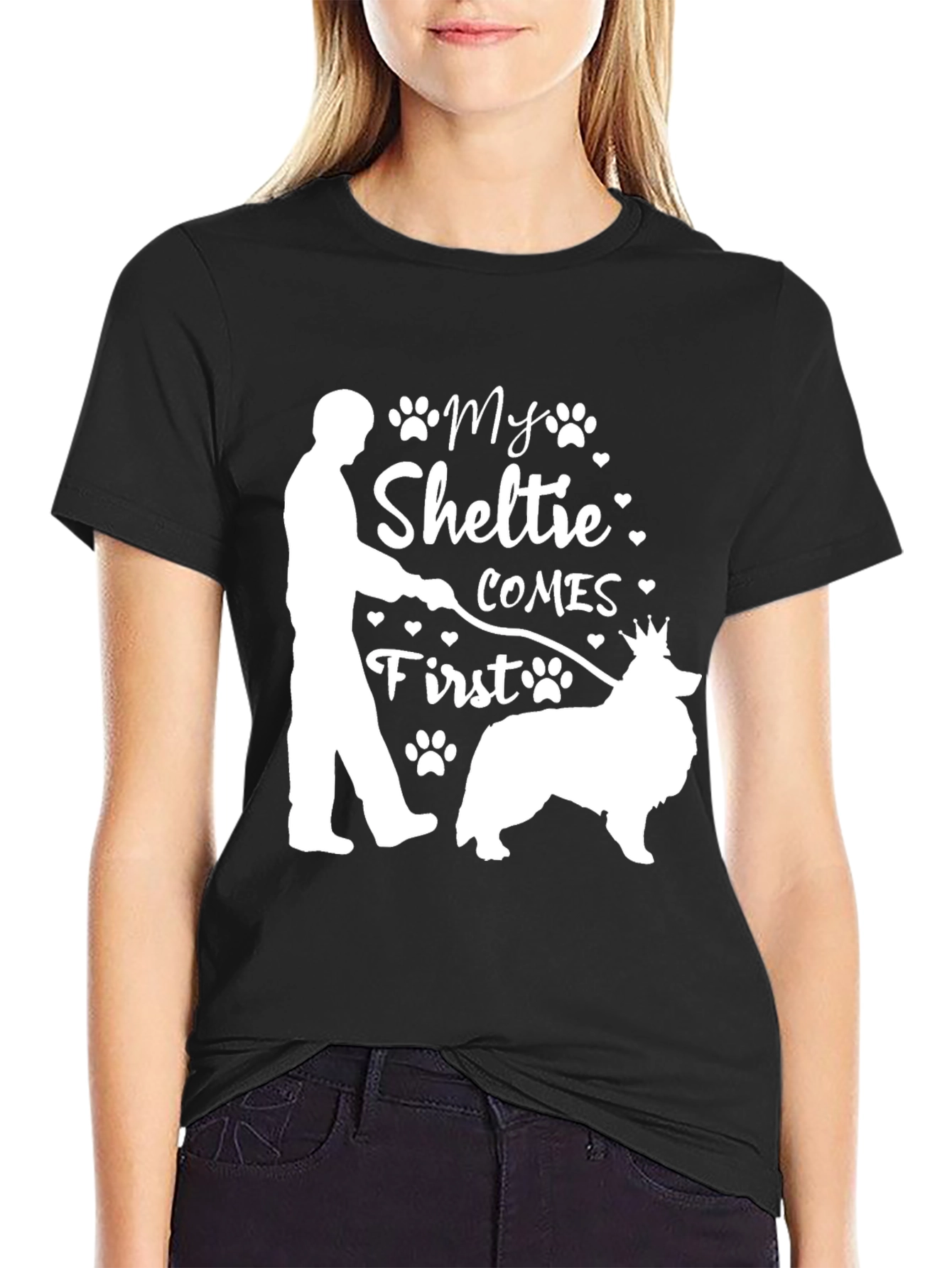 My Sheltie Comes First Graphic T-Shirt