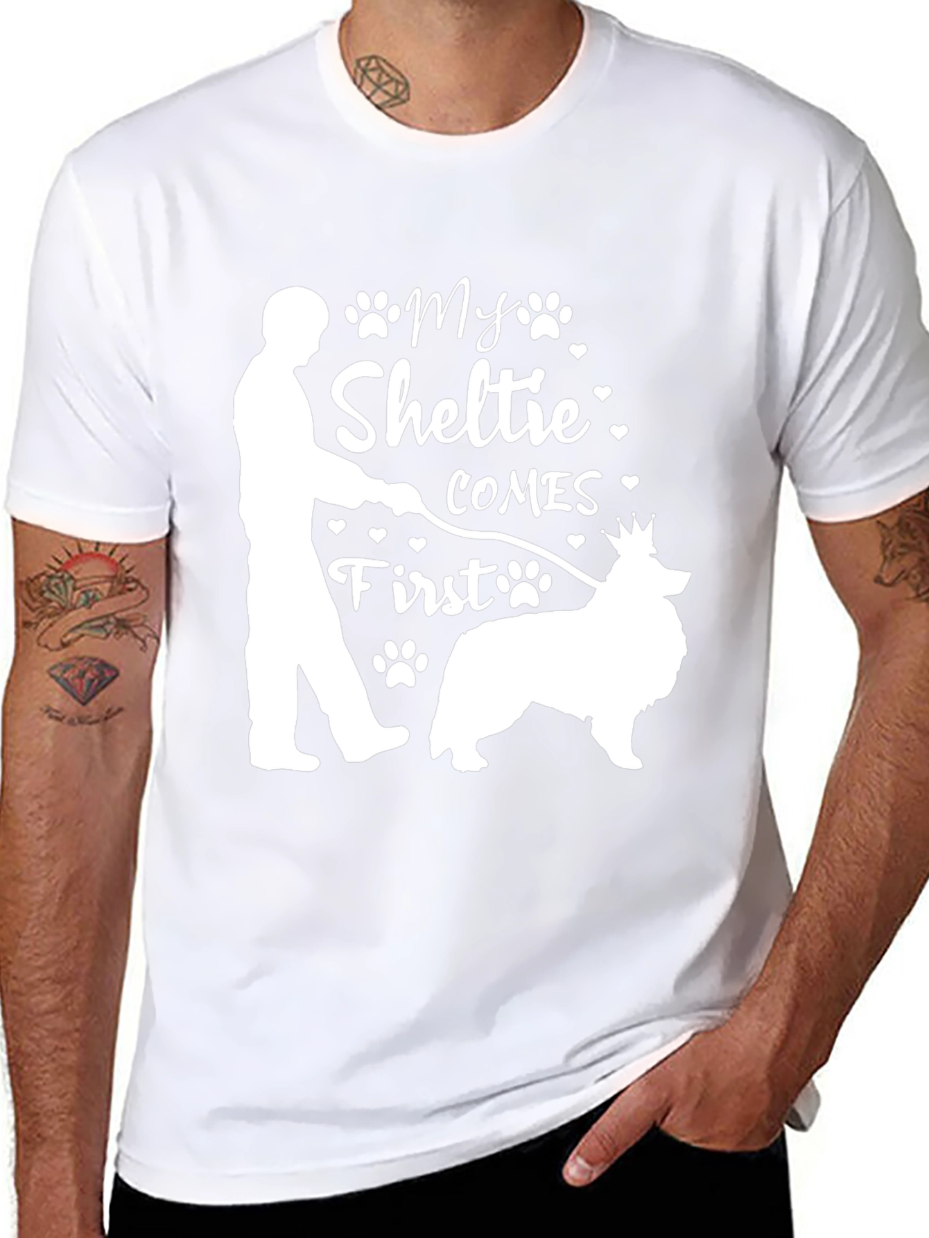 My Sheltie Comes First Graphic T-Shirt