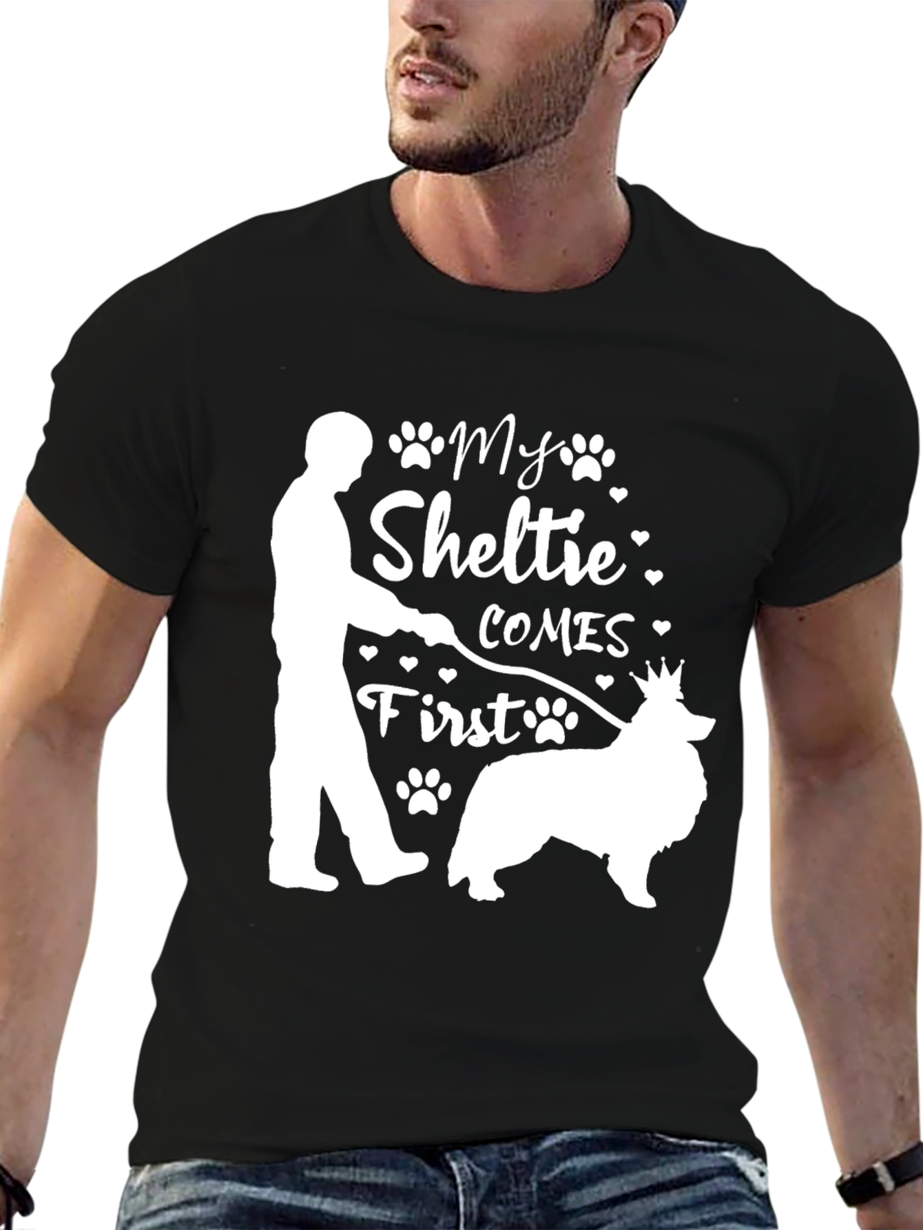 My Sheltie Comes First Graphic T-Shirt