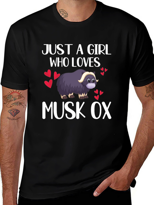 Just A Girl Who Loves Musk Ox T-Shirt