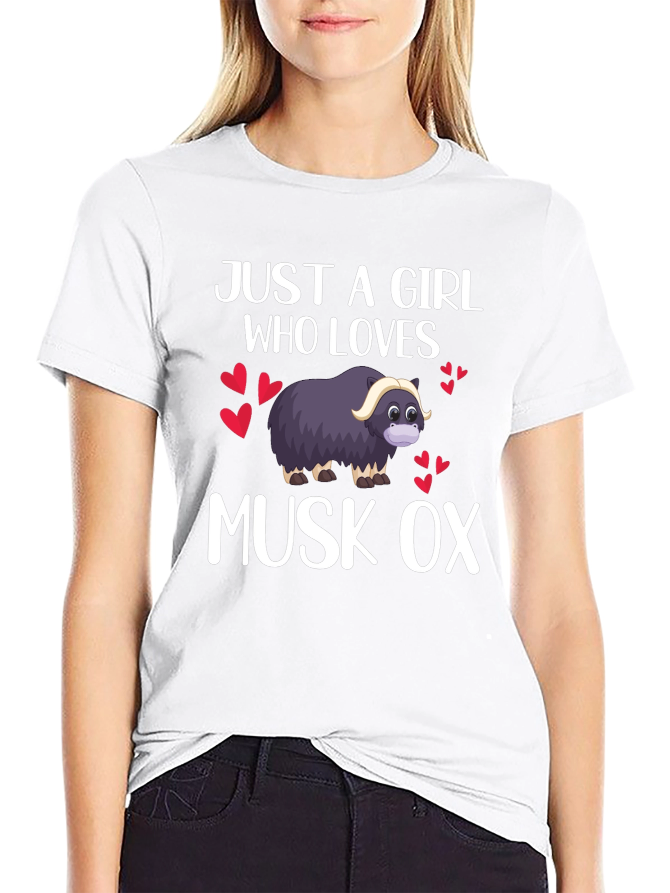 Just A Girl Who Loves Musk Ox T-Shirt