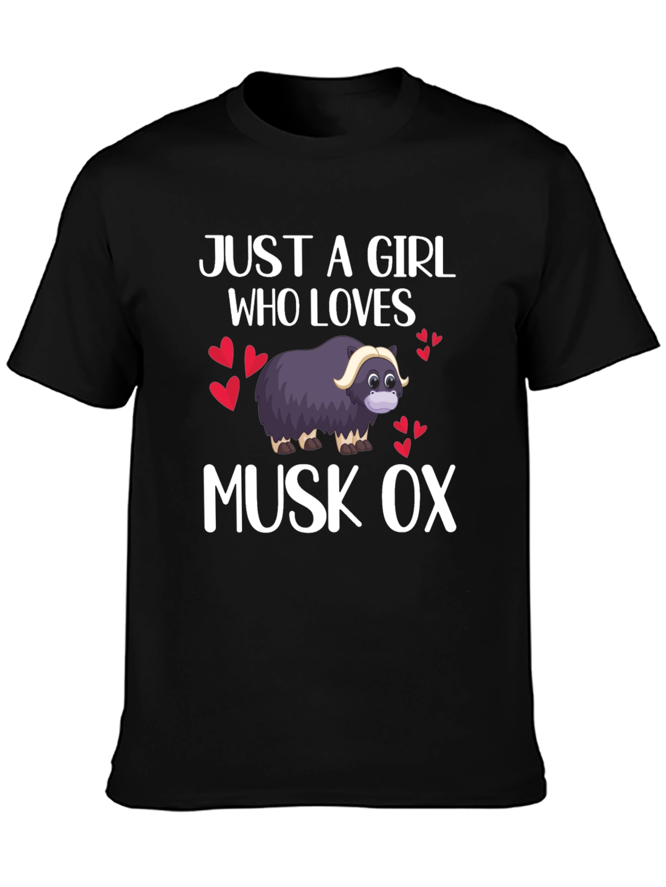 Just A Girl Who Loves Musk Ox T-Shirt