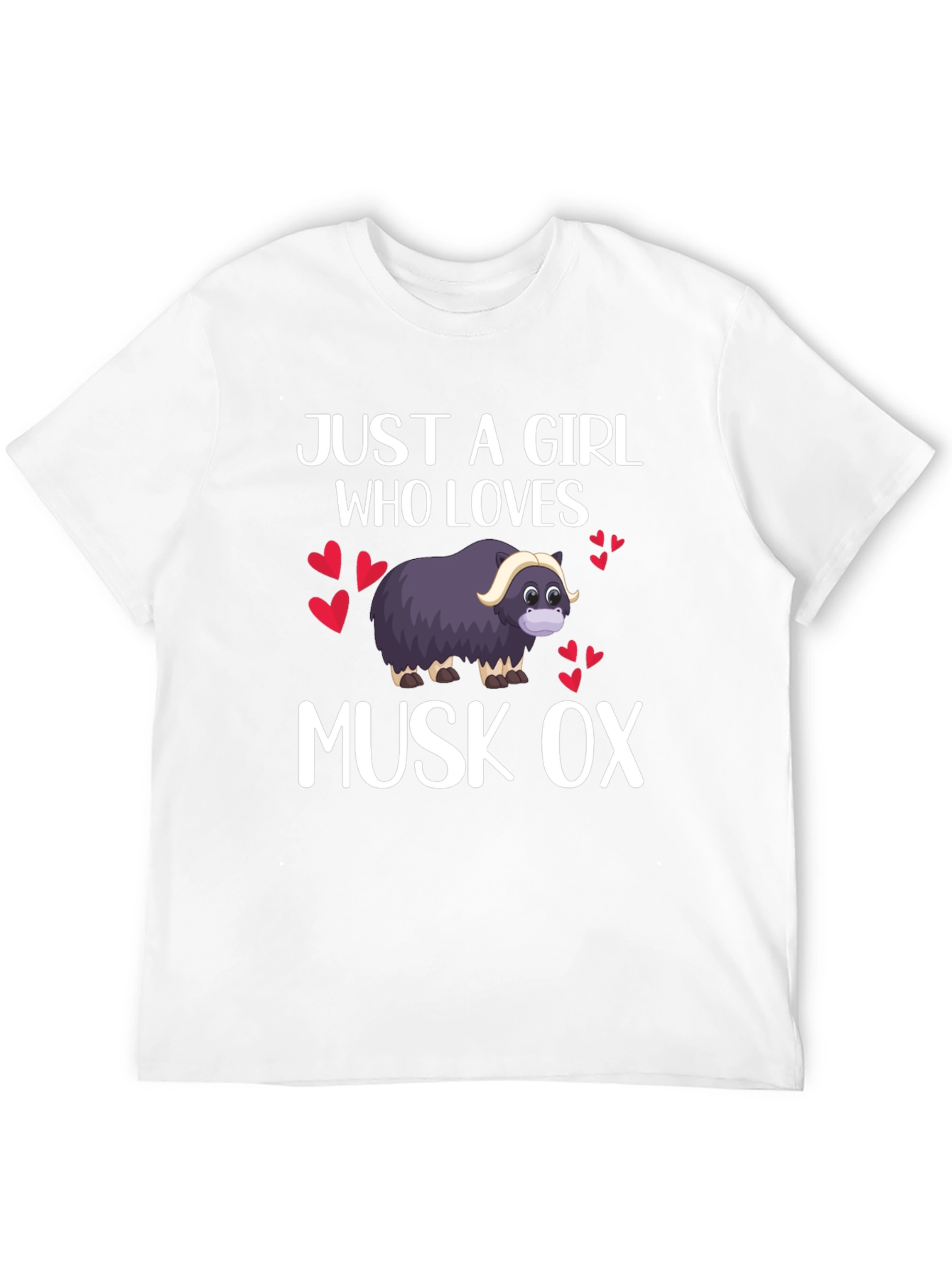 Just A Girl Who Loves Musk Ox T-Shirt