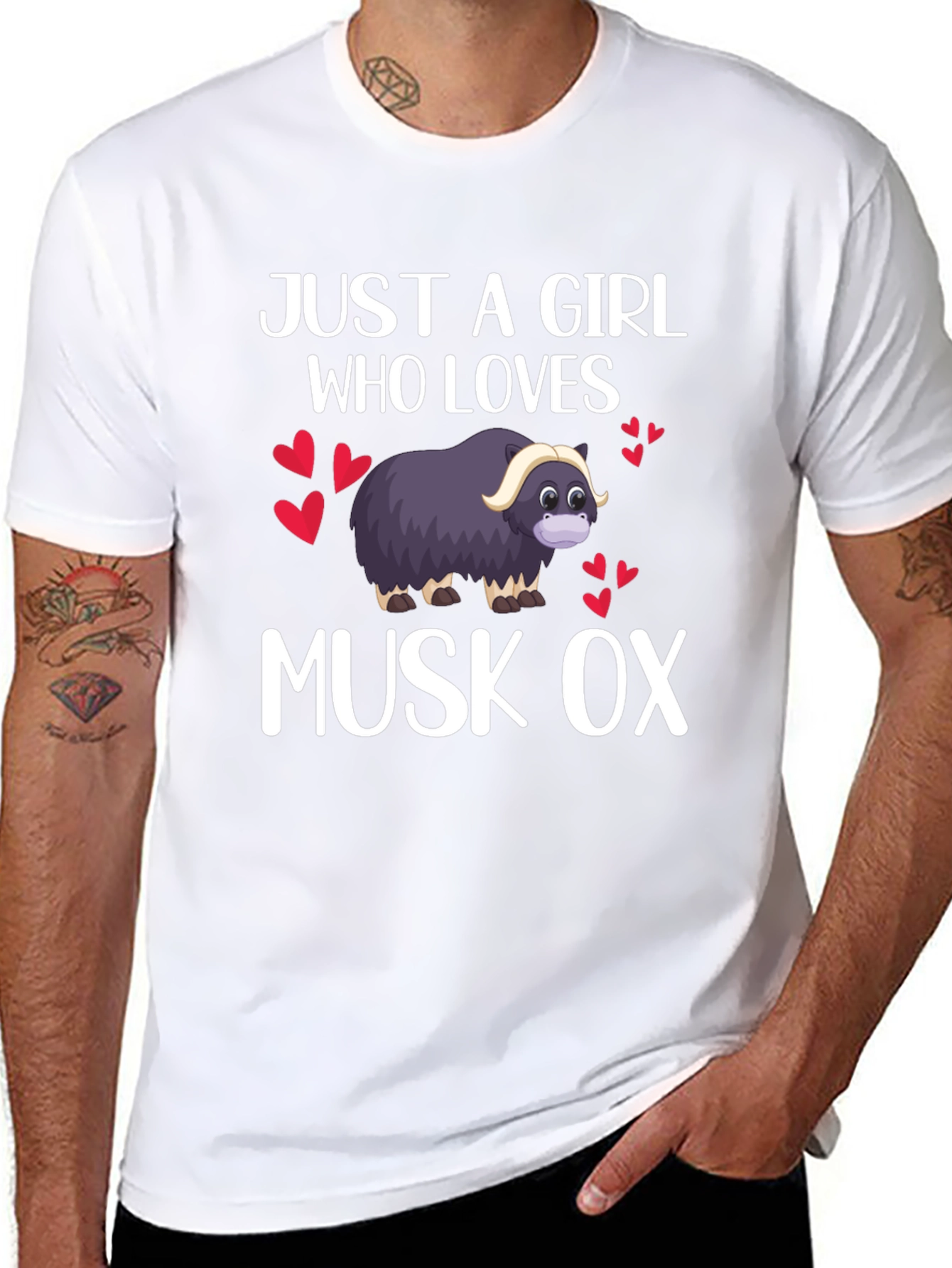 Just A Girl Who Loves Musk Ox T-Shirt