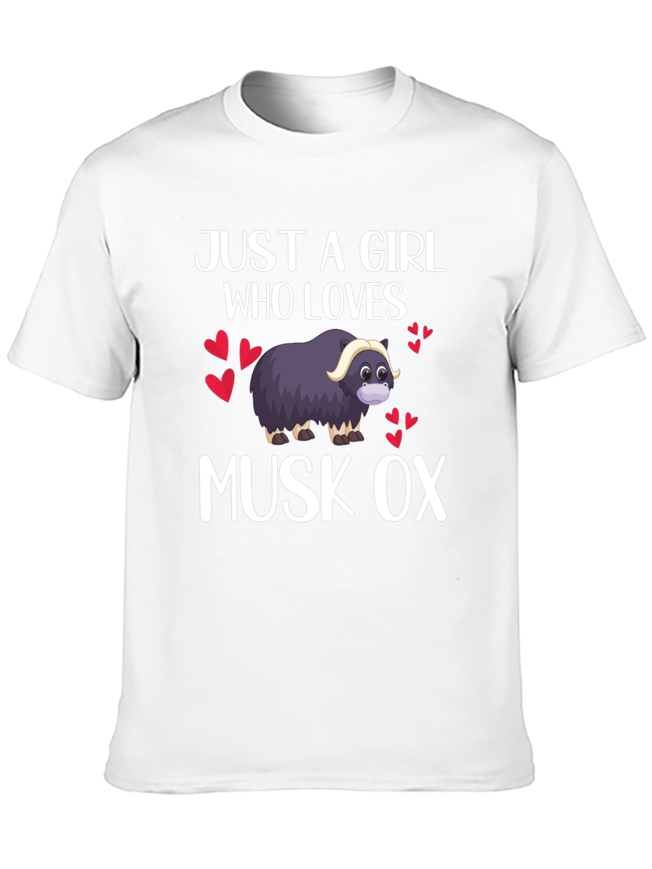 Just A Girl Who Loves Musk Ox T-Shirt