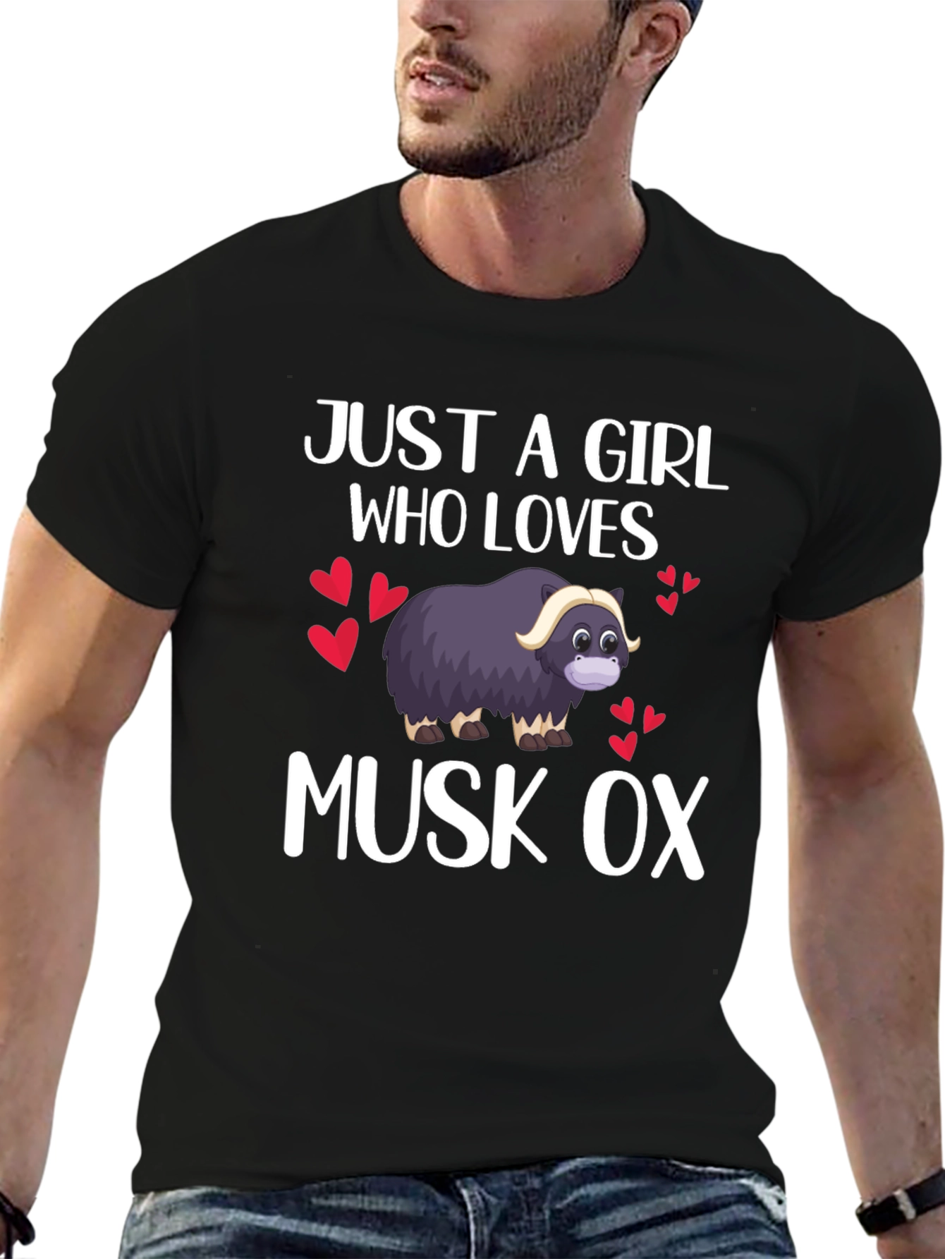 Just A Girl Who Loves Musk Ox T-Shirt