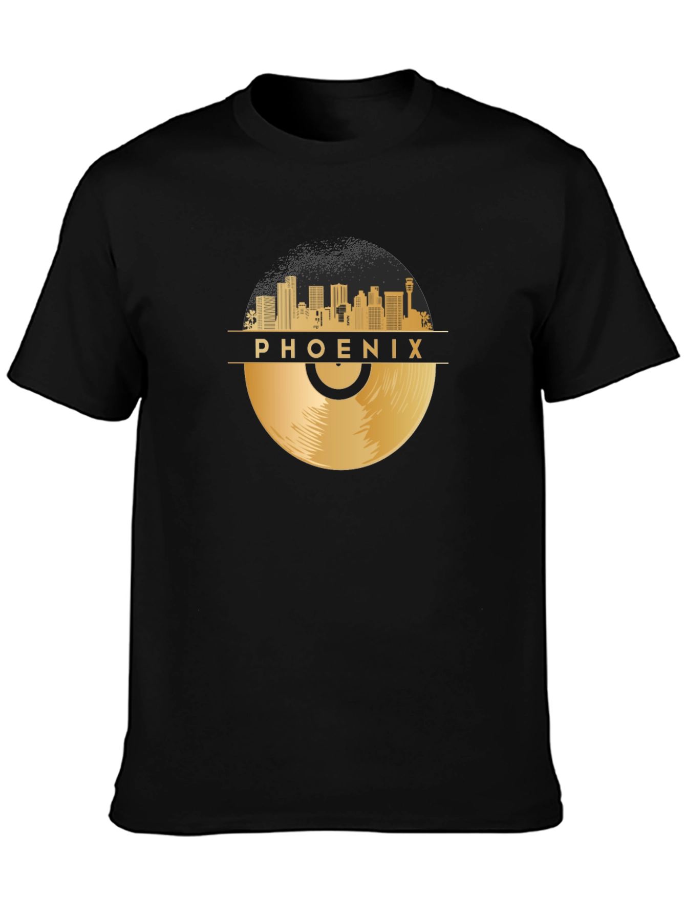 Phoenix Skyline Record Graphic T-Shirt