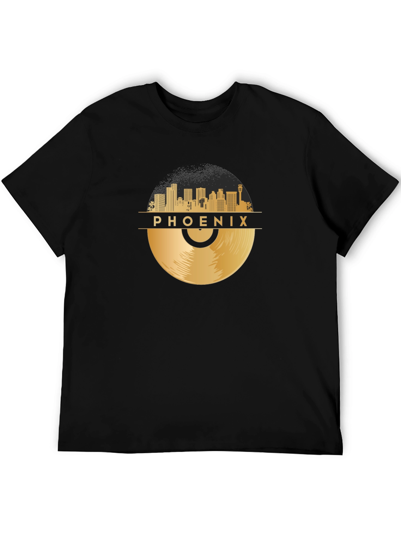 Phoenix Skyline Record Graphic T-Shirt