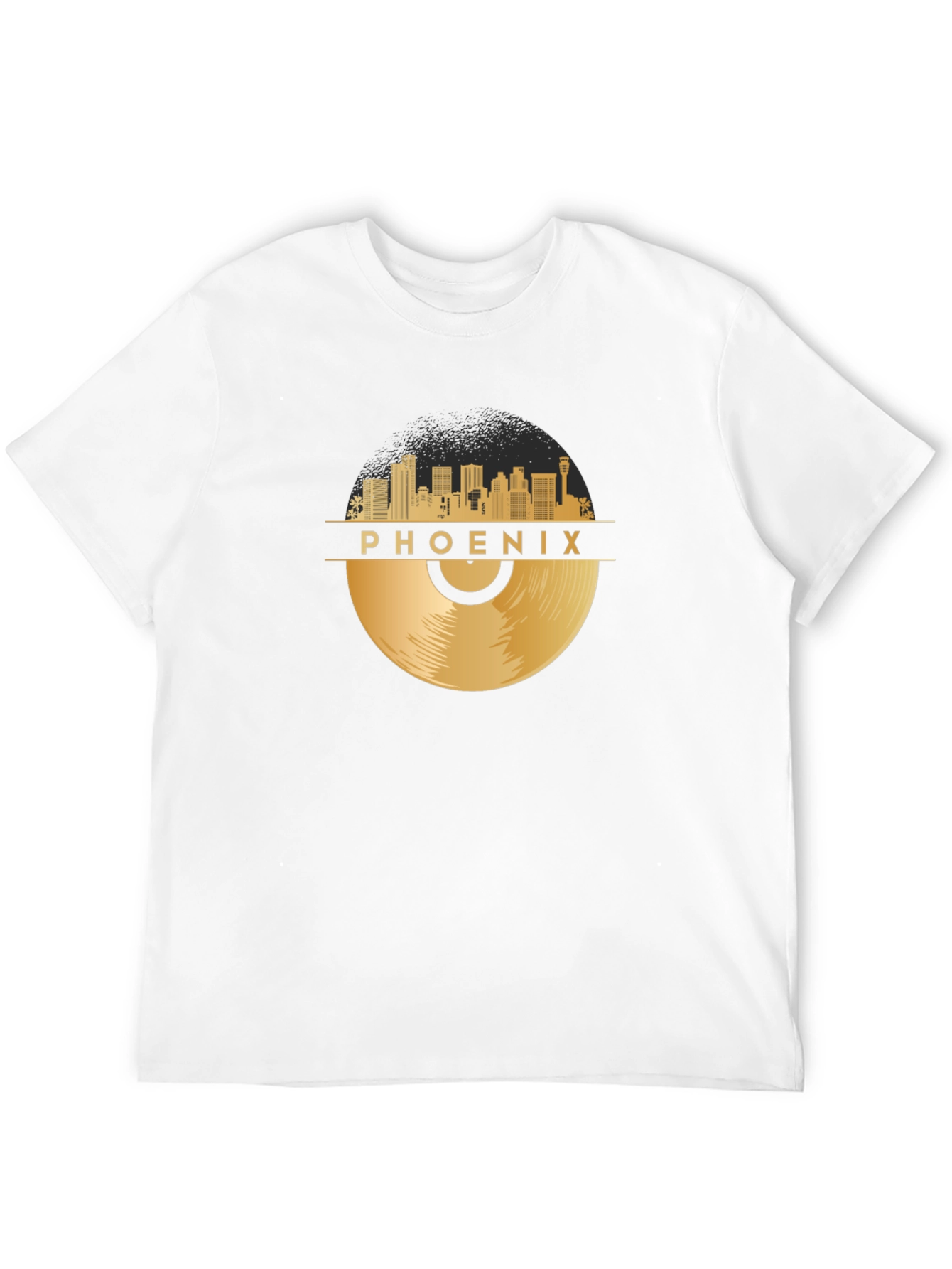 Phoenix Skyline Record Graphic T-Shirt