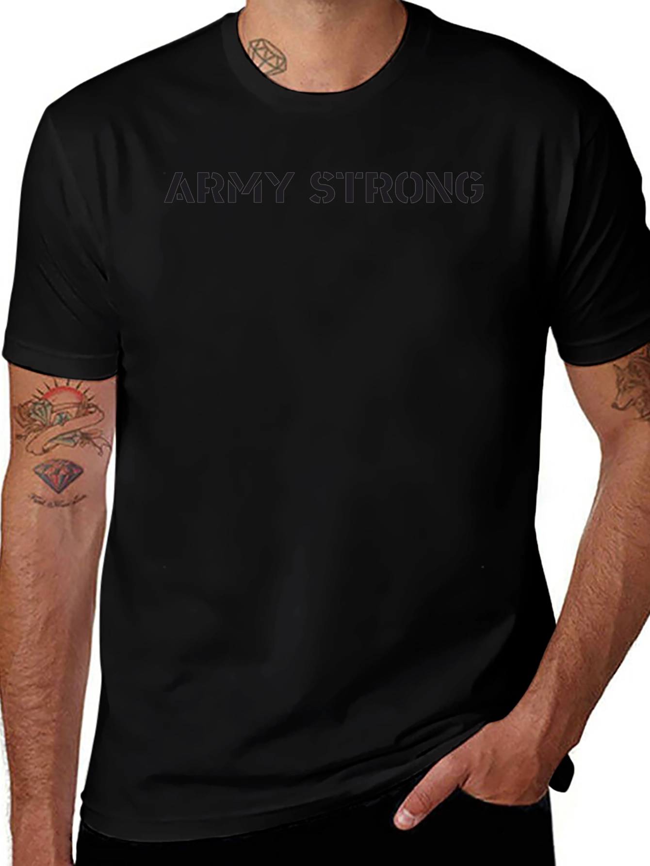 Army Strong Black T-Shirt