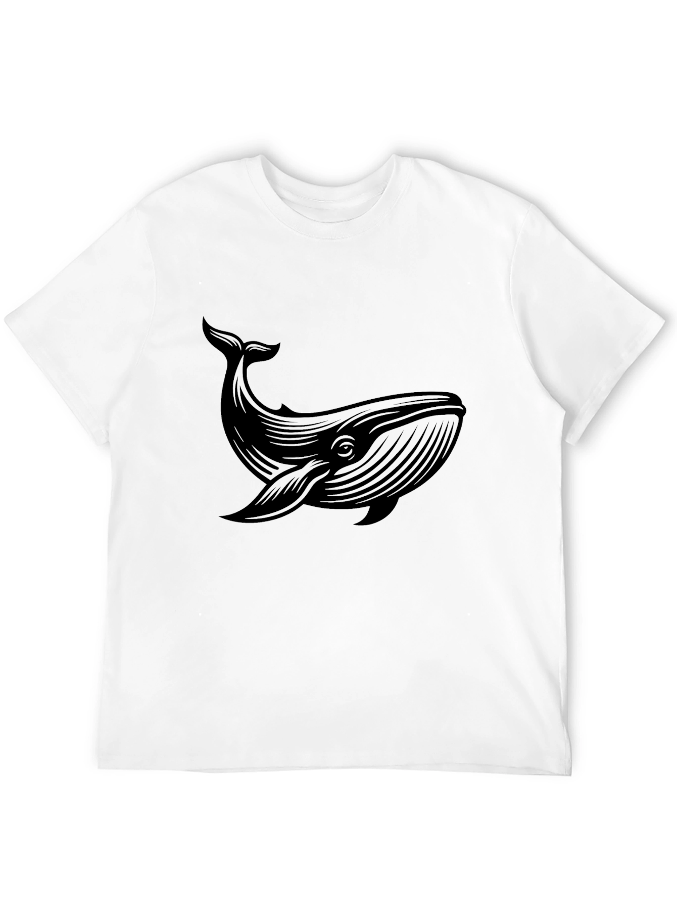Black Whale Graphic Tee - Stylish Mens Casual Top
