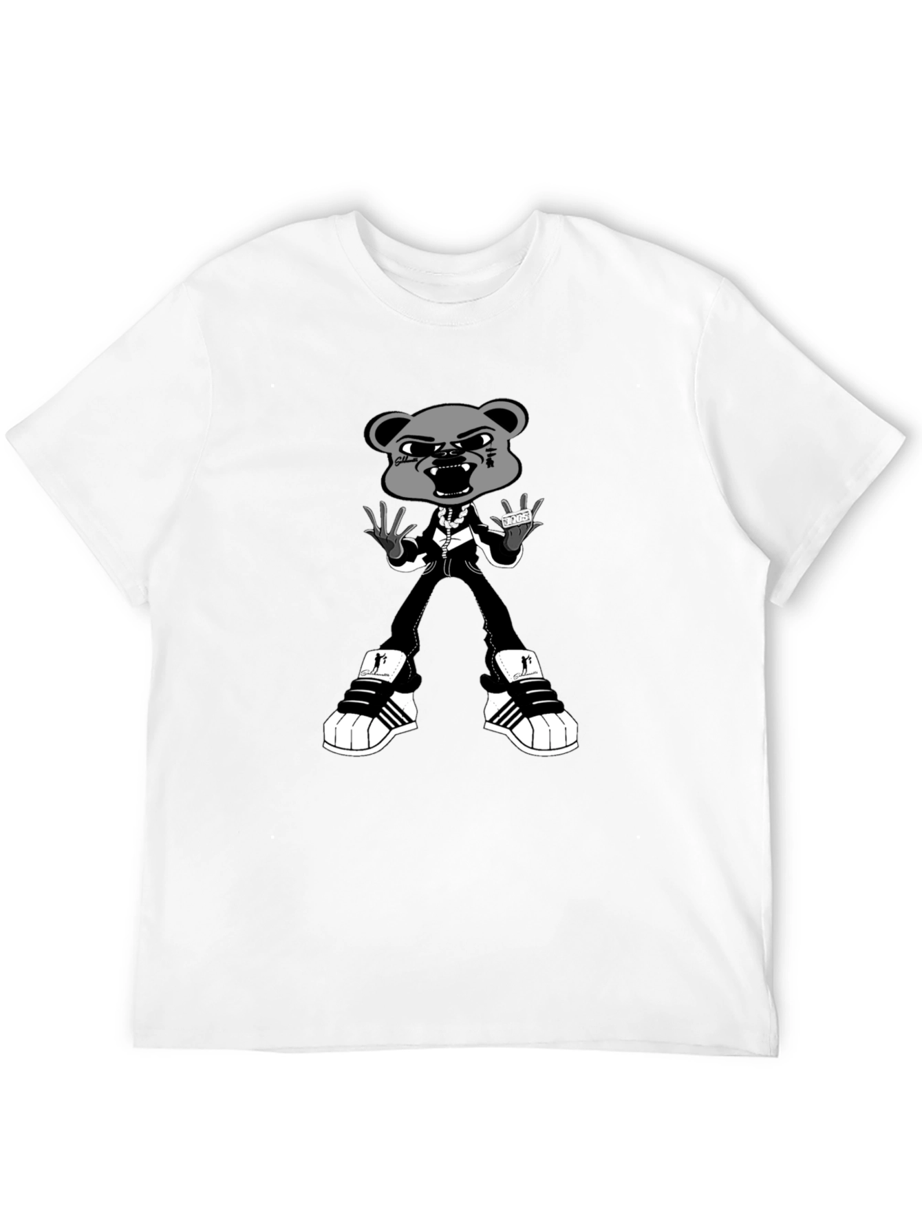 Gangster Bear Graphic T-Shirt