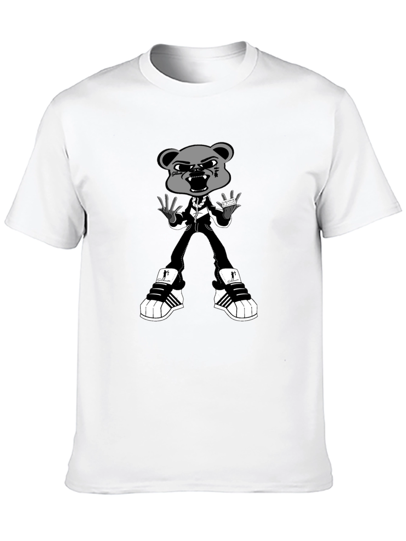 Gangster Bear Graphic T-Shirt