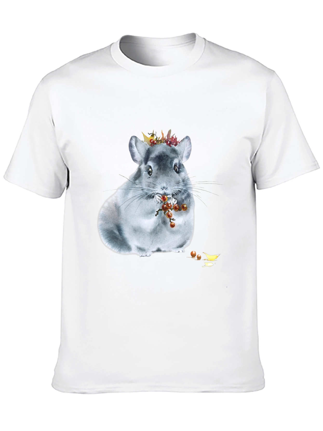 Chinchilla Crown T-Shirt - Cute Animal Graphic Tee