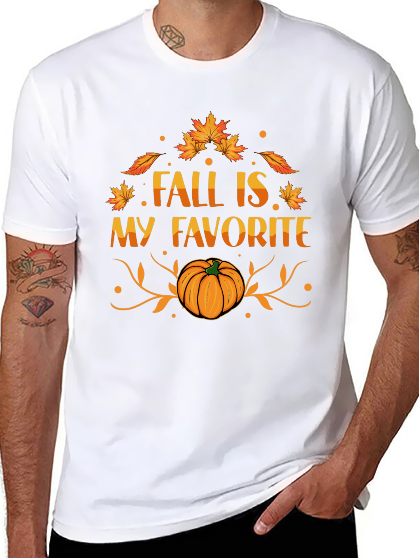 Fall Is My Favorite T-Shirt - Pumpkin Tee