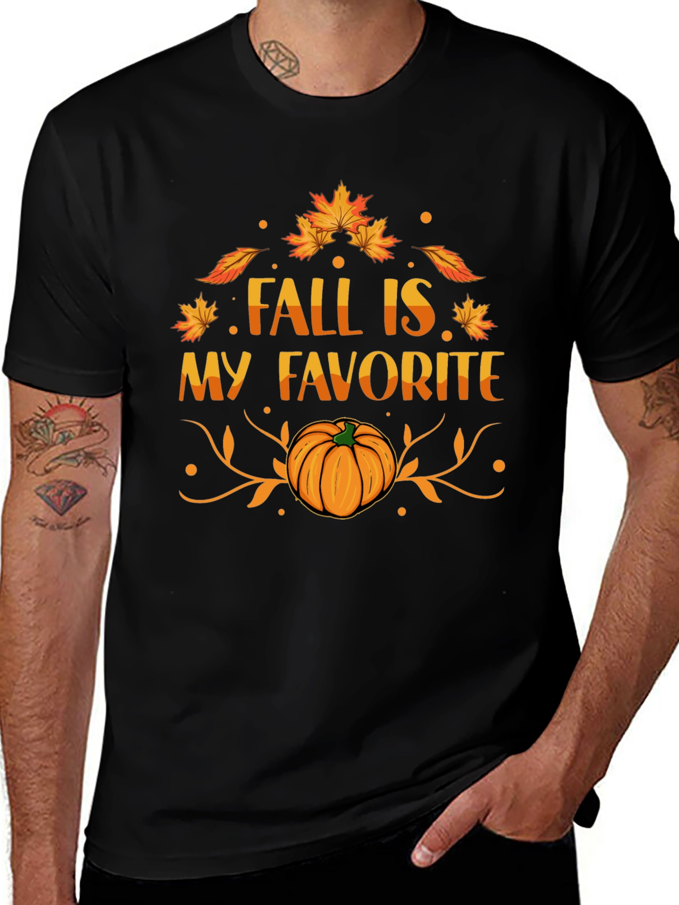 Fall Is My Favorite T-Shirt - Pumpkin Tee