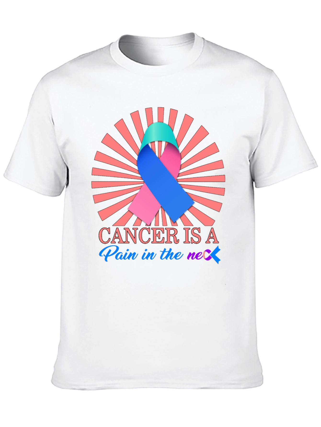Cancer Awareness Ribbon Graphic Tee