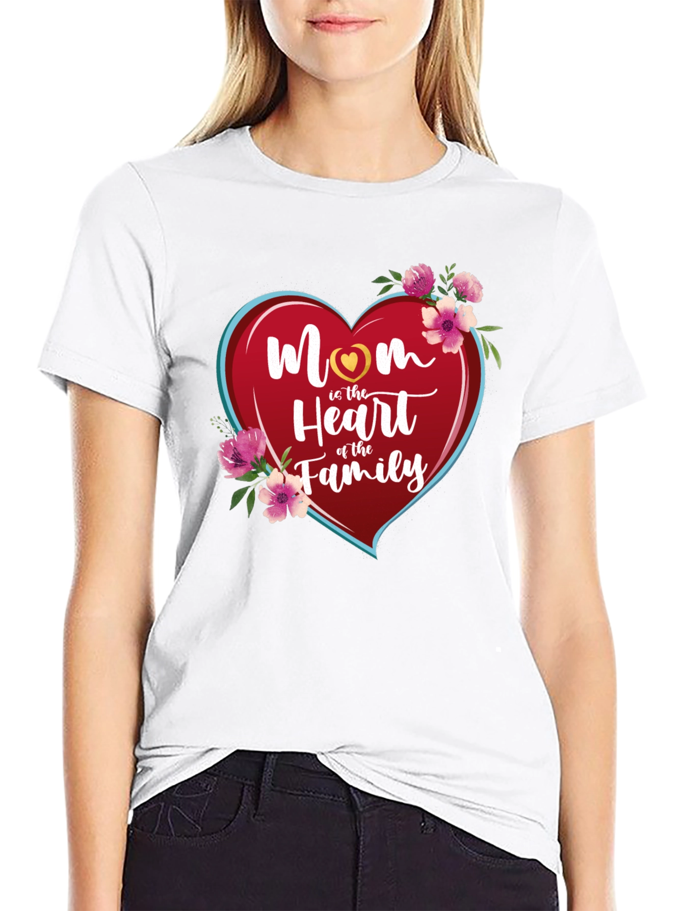 Mom Heart of the Family Graphic Tee