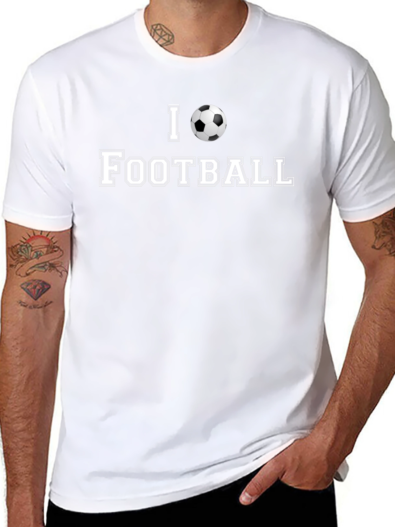 I Love Football Graphic T-Shirt