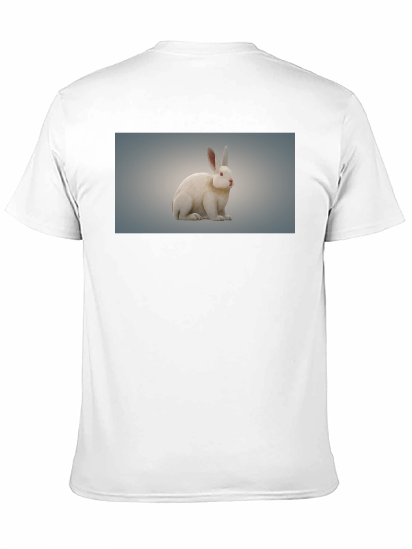 Rabbit Graphic Tee - Black Cotton Casual Wear