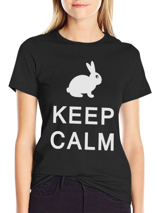 Keep Calm Bunny T-Shirt - Funny Easter Tee