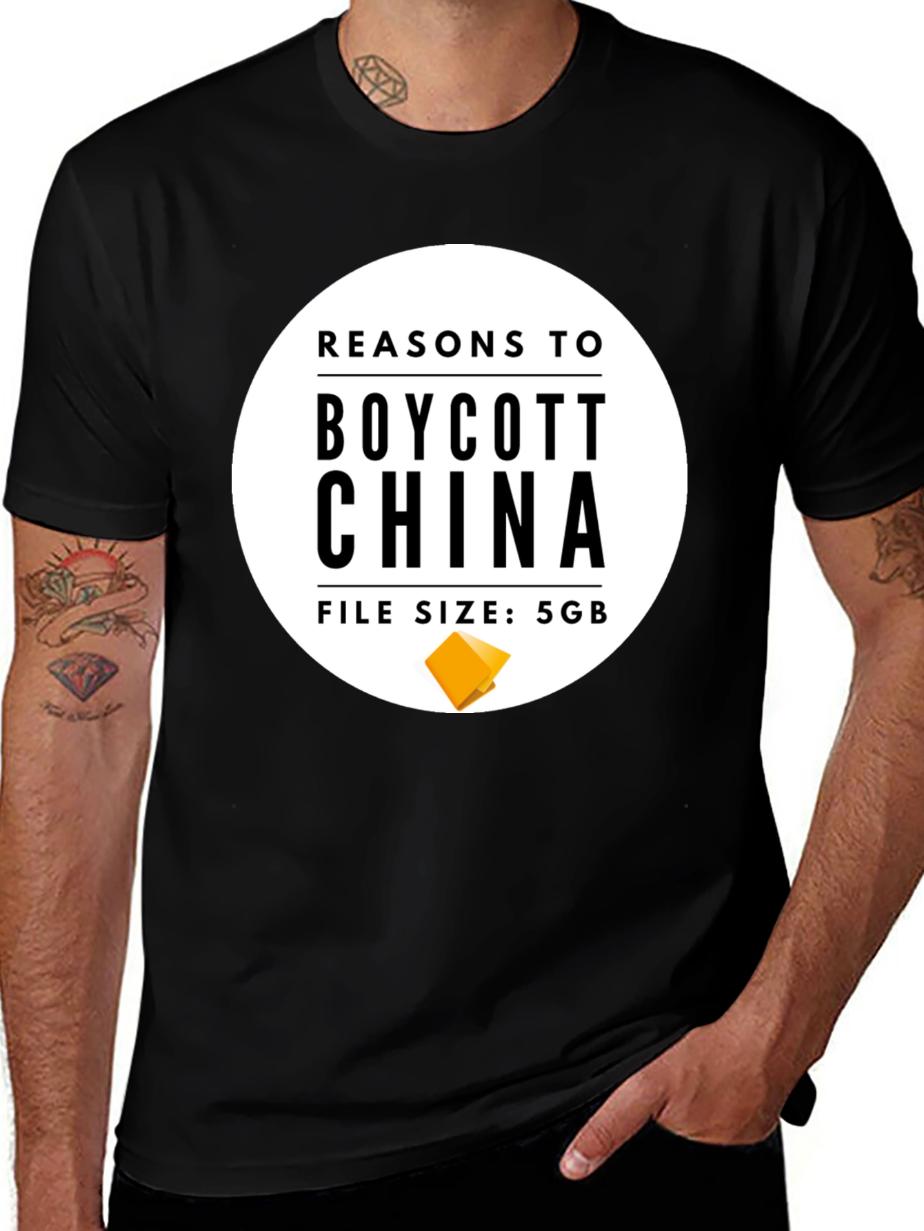 Boycott China T-Shirt - File Size 5GB