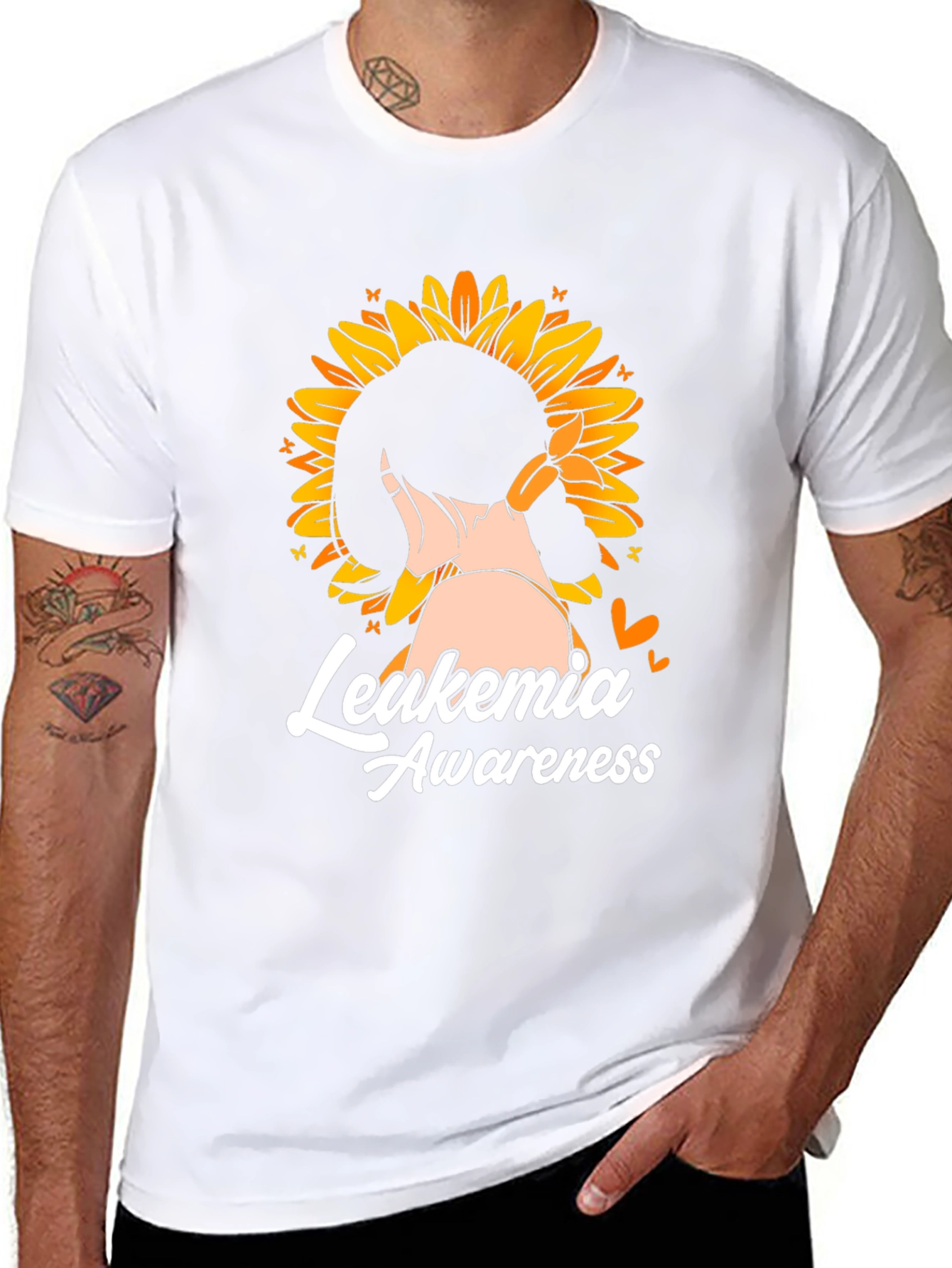 Leukemia Awareness Sunflower T-Shirt