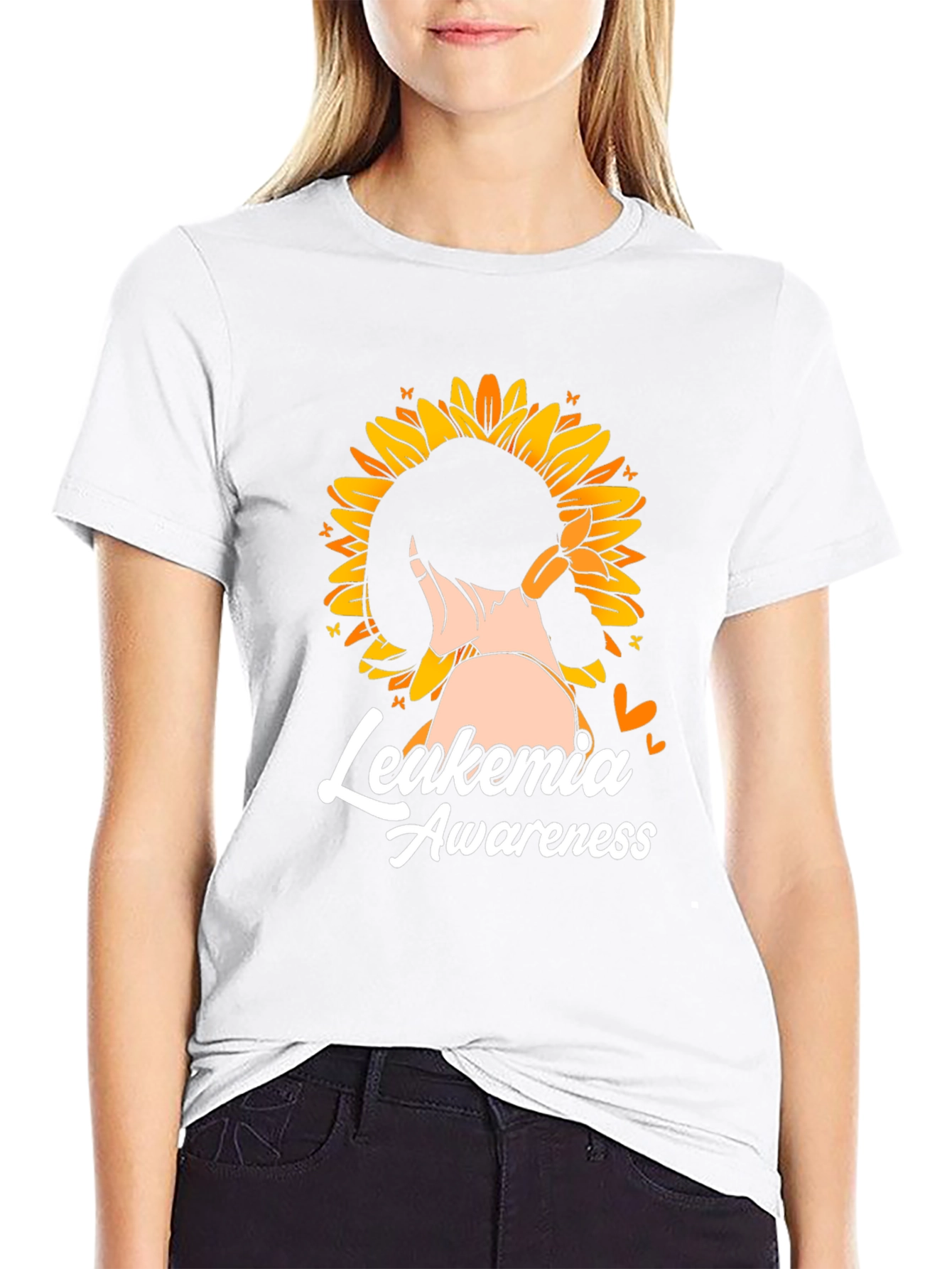 Leukemia Awareness Sunflower T-Shirt