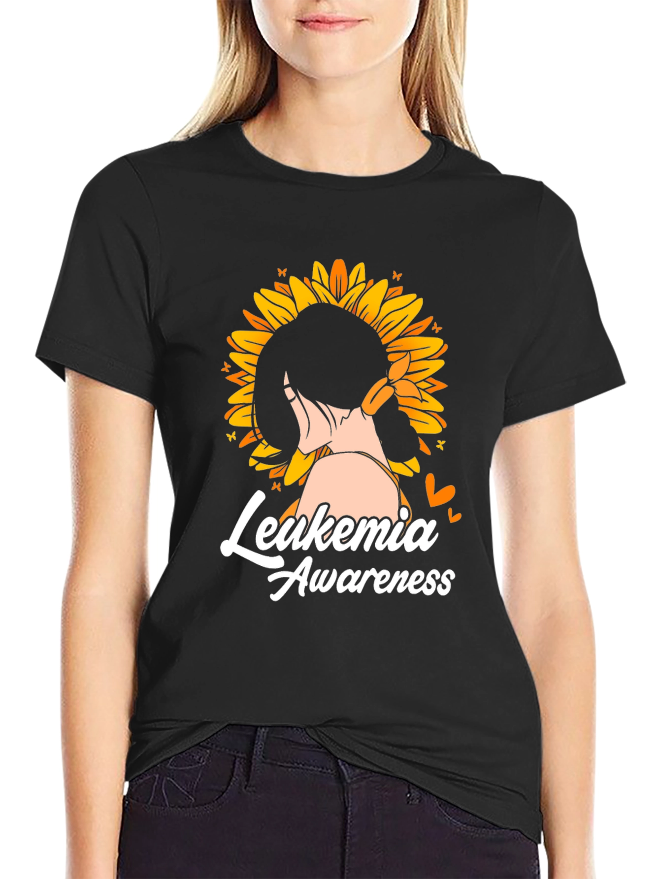 Leukemia Awareness Sunflower T-Shirt