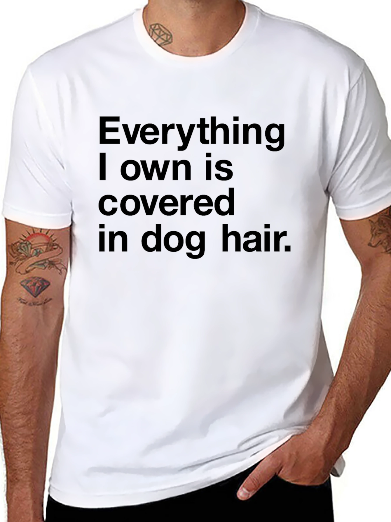Dog Hair T-Shirt - Funny Pet Owner Tee