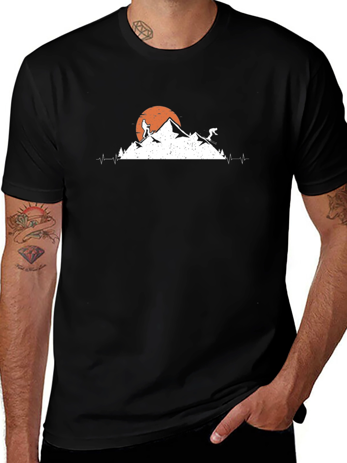 Mountain Adventure Black T-Shirt