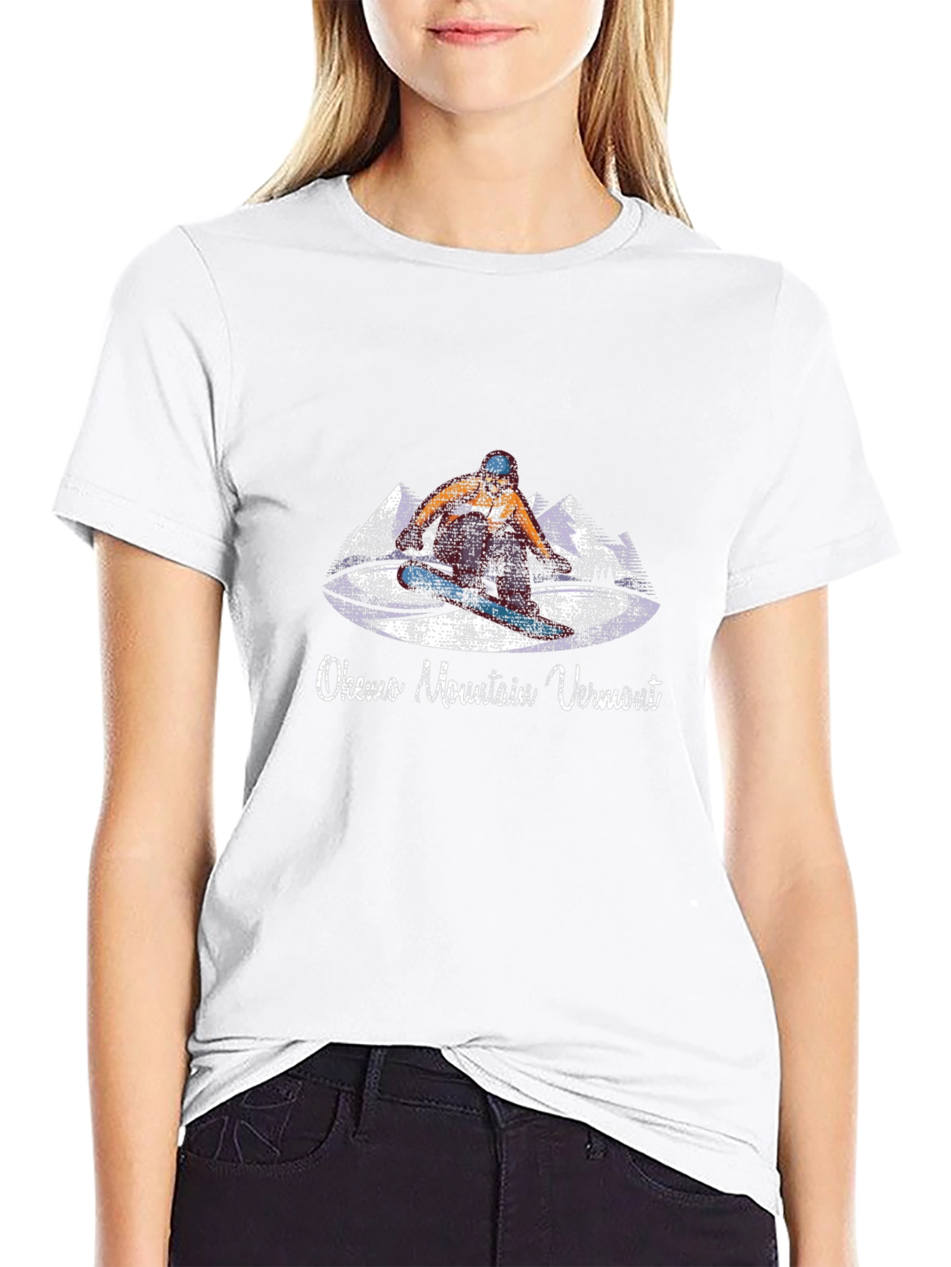 Okemo Mountain Vermont Snowboarder Graphic Tee