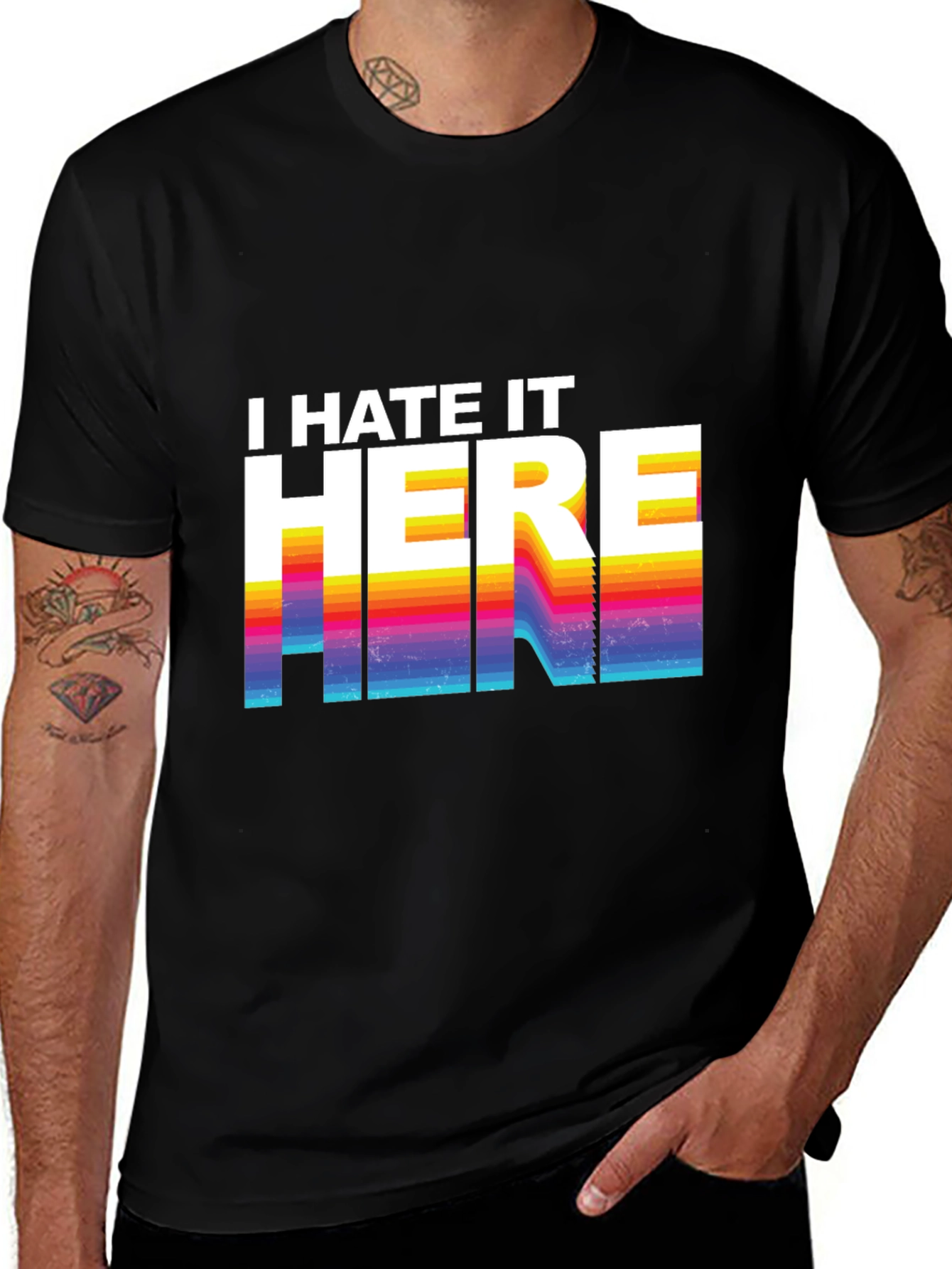 I Hate It Here Graphic Tee - Retro Design
