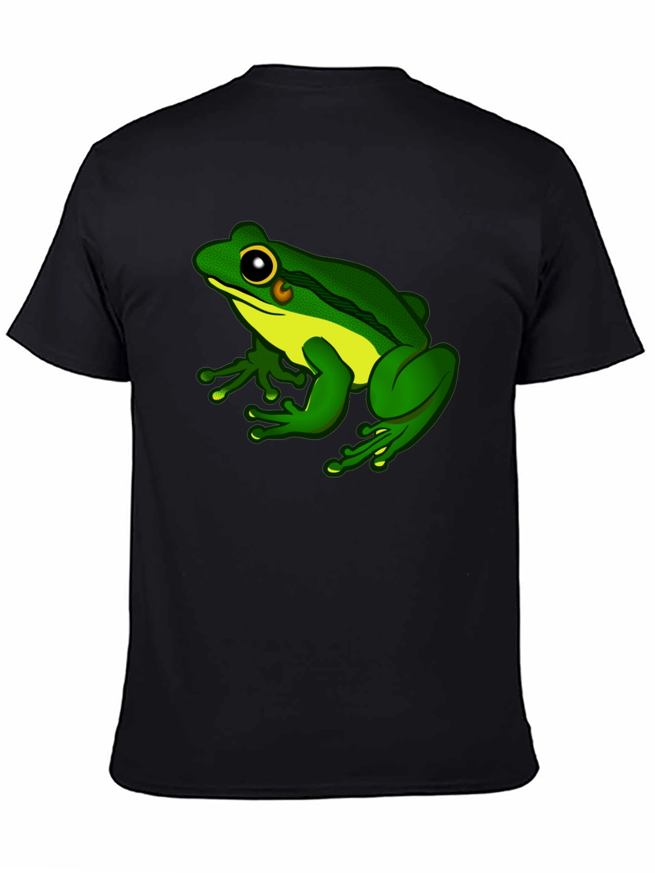 Frog Graphic Black T-Shirt - Ribbiting Style!