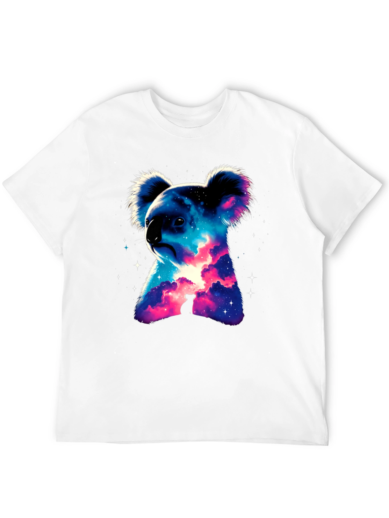 Galaxy Koala Black T-Shirt - Unique Graphic Tee