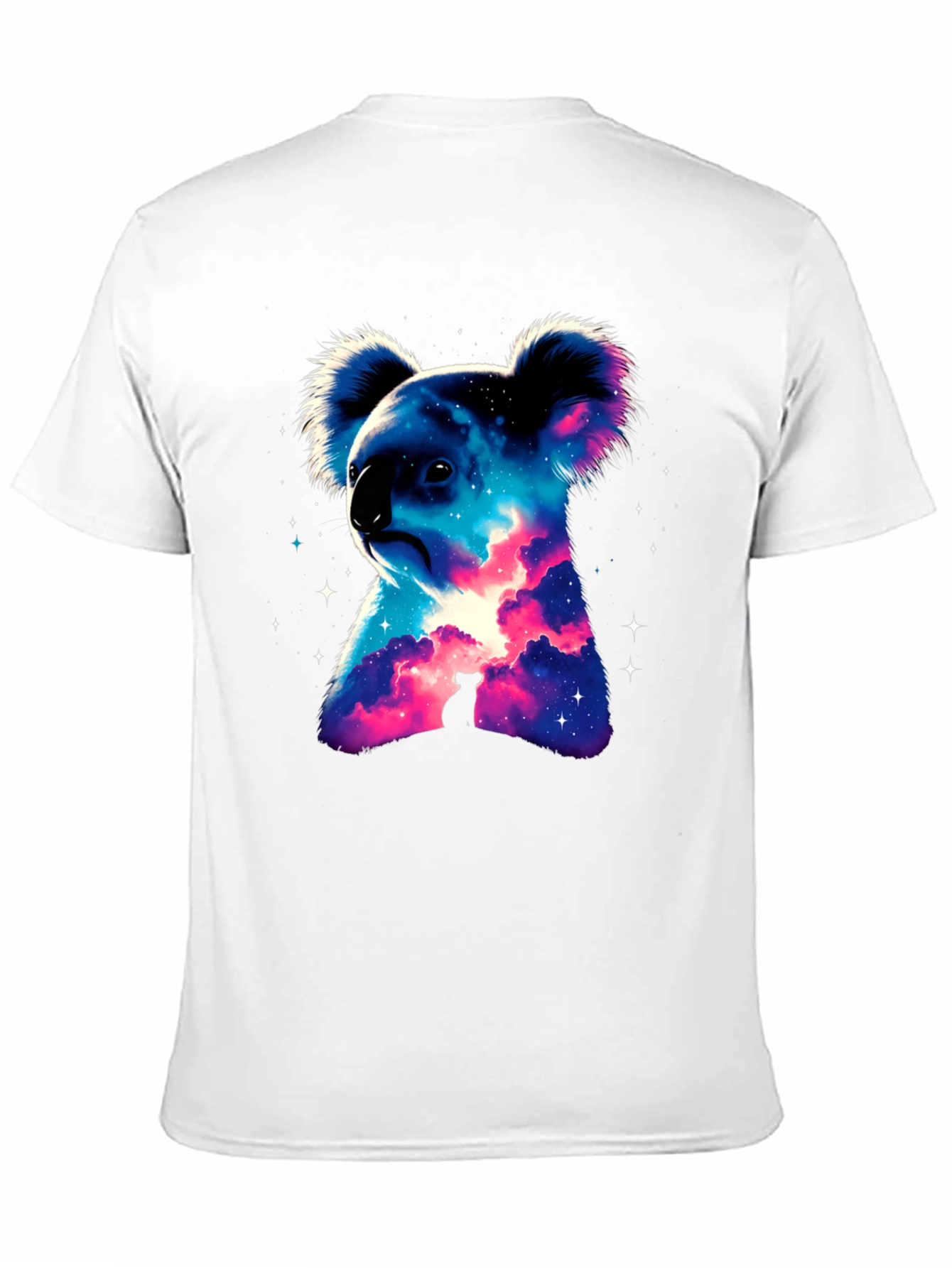 Galaxy Koala Black T-Shirt - Unique Graphic Tee