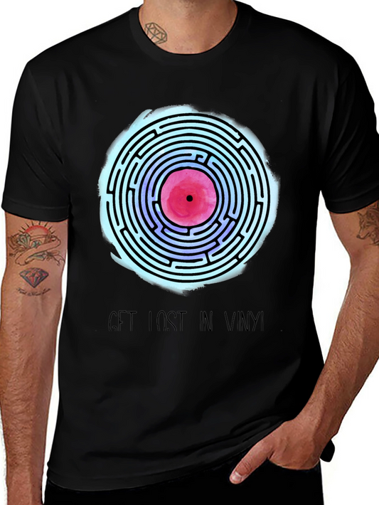 Vinyl Maze Tee - Get Lost in Music