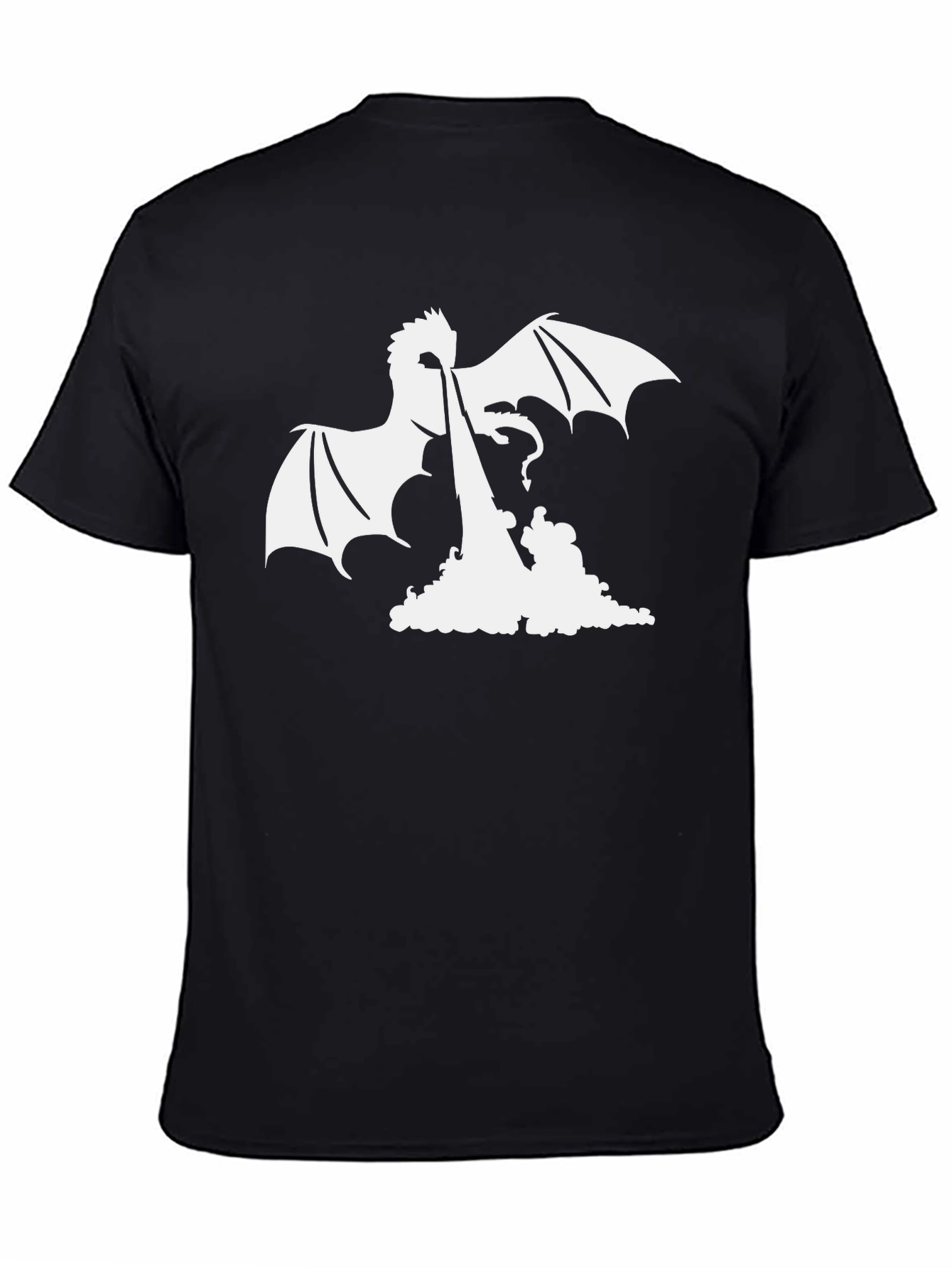Dragon Fire Graphic Tee - Black