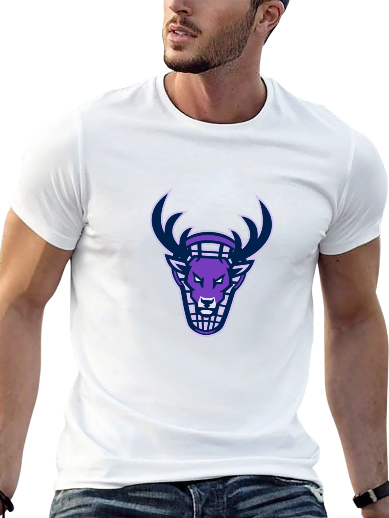 Graphic Tee: Deer Head Design