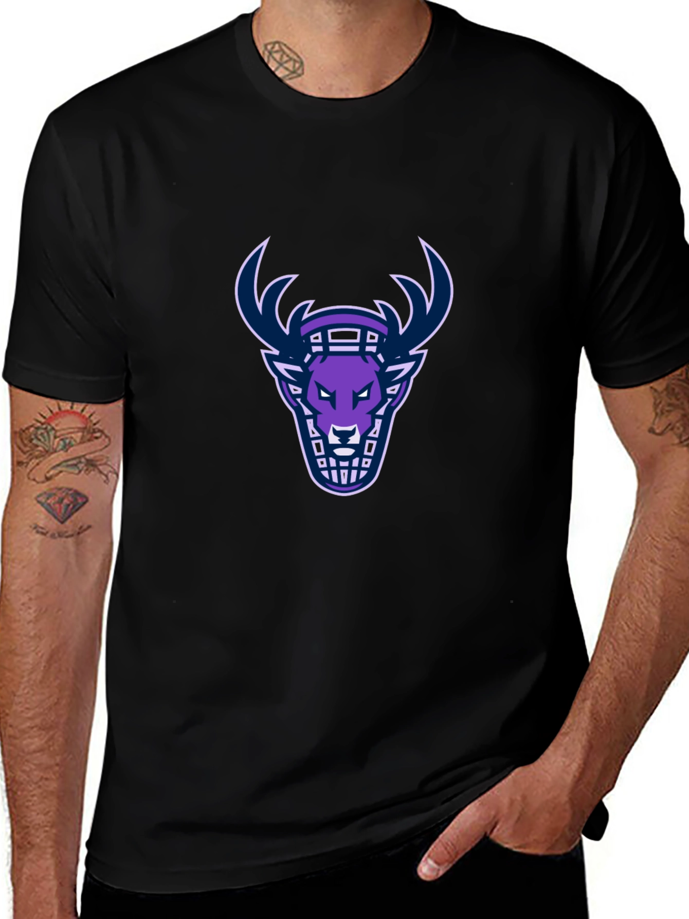 Graphic Tee: Deer Head Design
