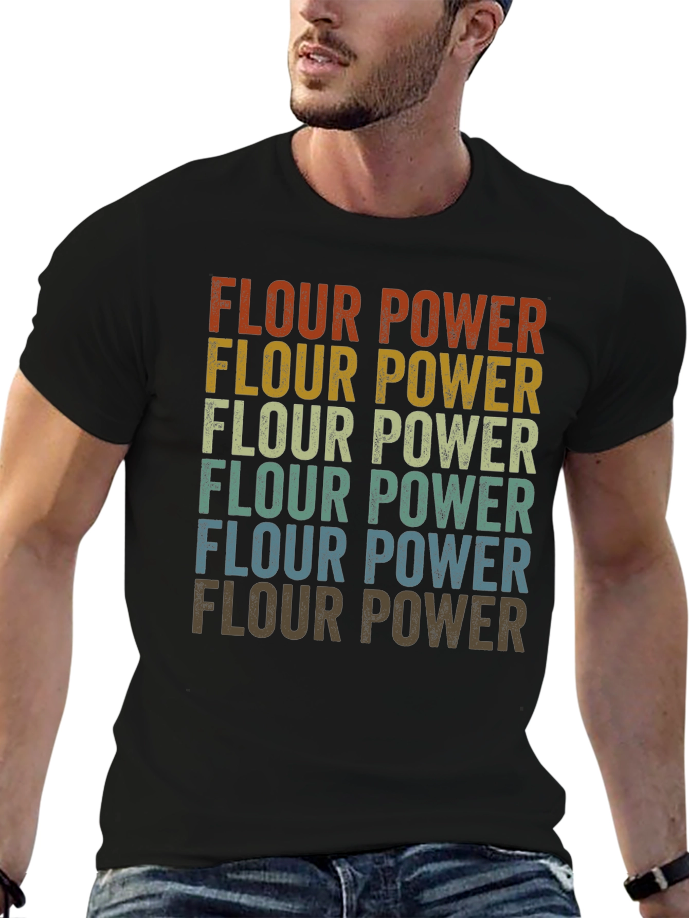 Flour Power Retro Graphic Tee